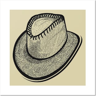 Retro Cowboys Hat Posters and Art